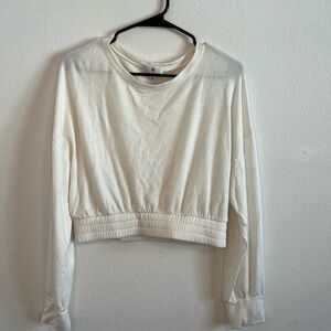 Socialite Women’s White Crop Top Size Large